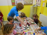 Malování na dřevěné magnetky